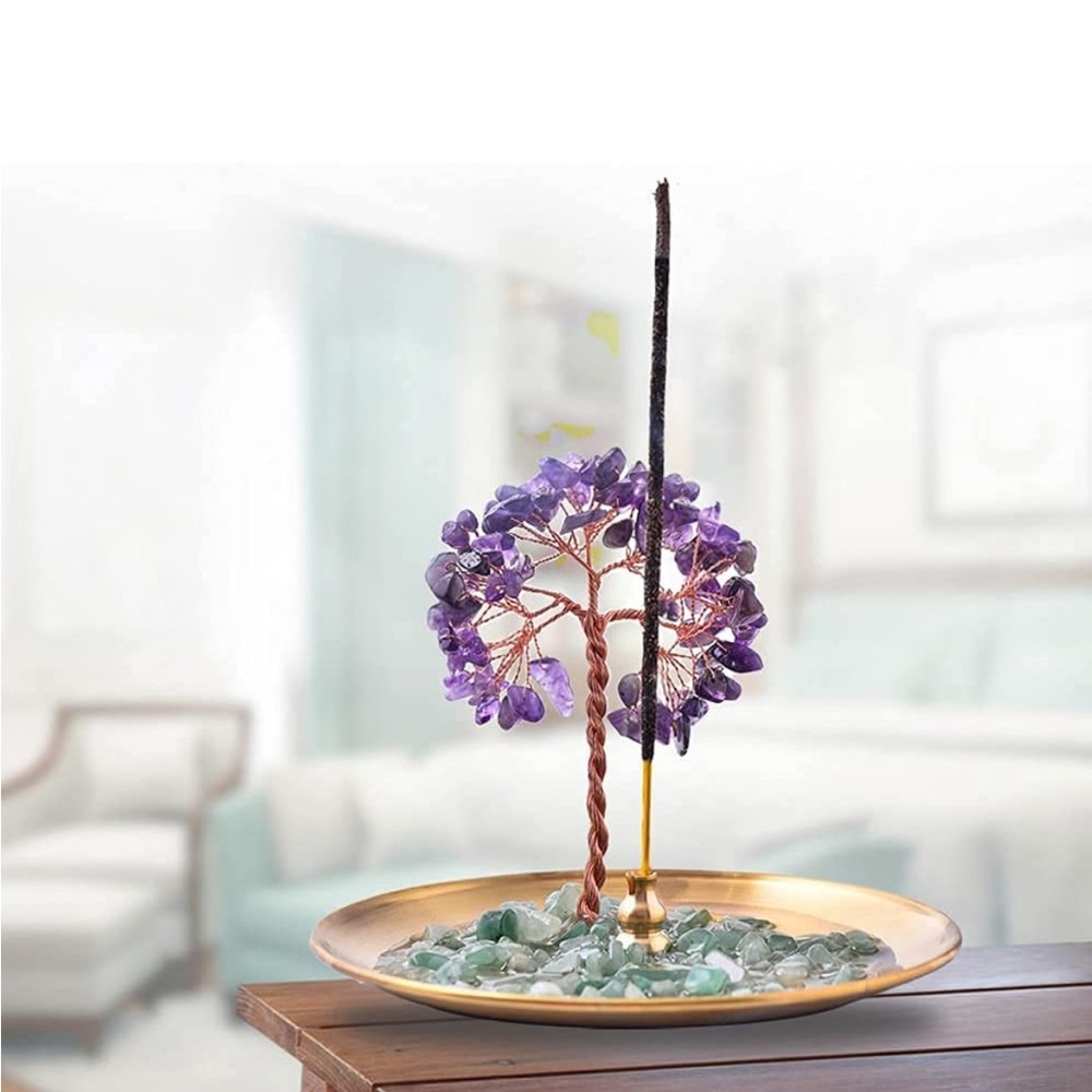 Beautiful Reiki Infused Incense Holder Made of Natural Crystals! ✨💗